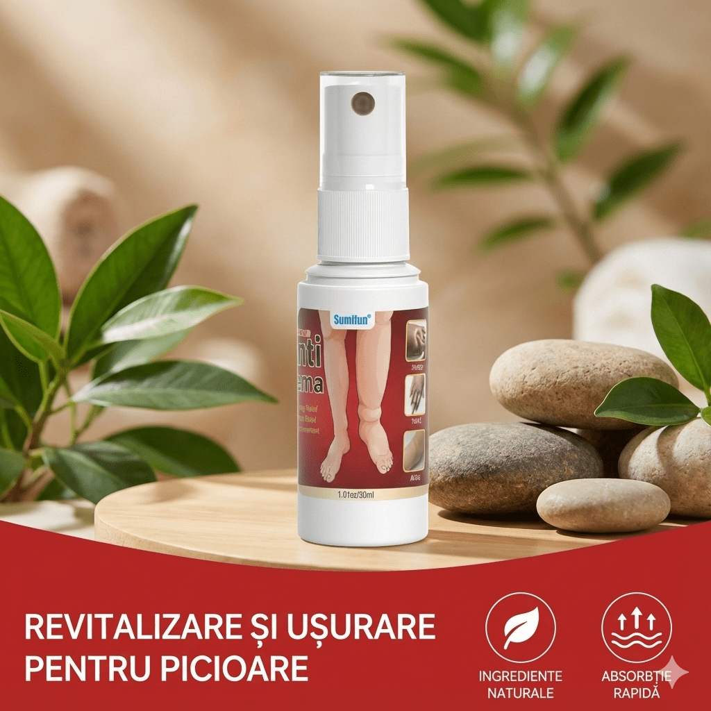 Eazzy Relief – Spray Concentrat pentru Drenaj Limfatic și Picioare Ușoare - EAZZY