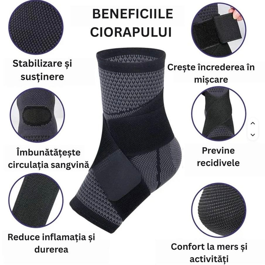 Orteză elastică pentru gleznă - EAZZY